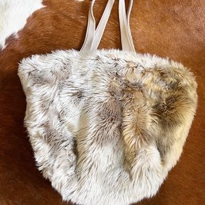 Anthropologie Faux Fur Bag